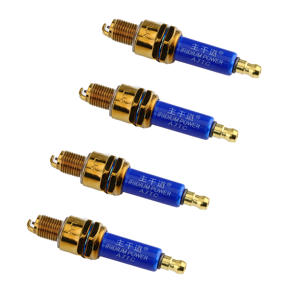 Motorcycle Spark Plug - Hochleistungs-Iridium-A7TC-Zündkerze für CD70/CD110 GY6 50cc-150cc ATV