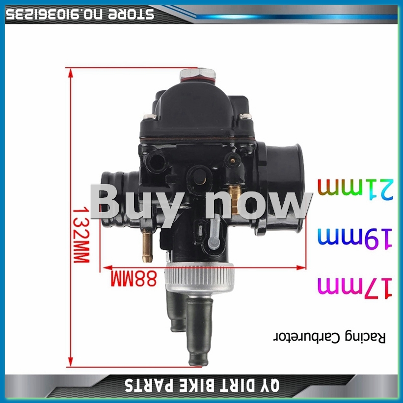 Motorcycle Carburetor - Motorradvergaser PHBG 21 mm AD Vergaser