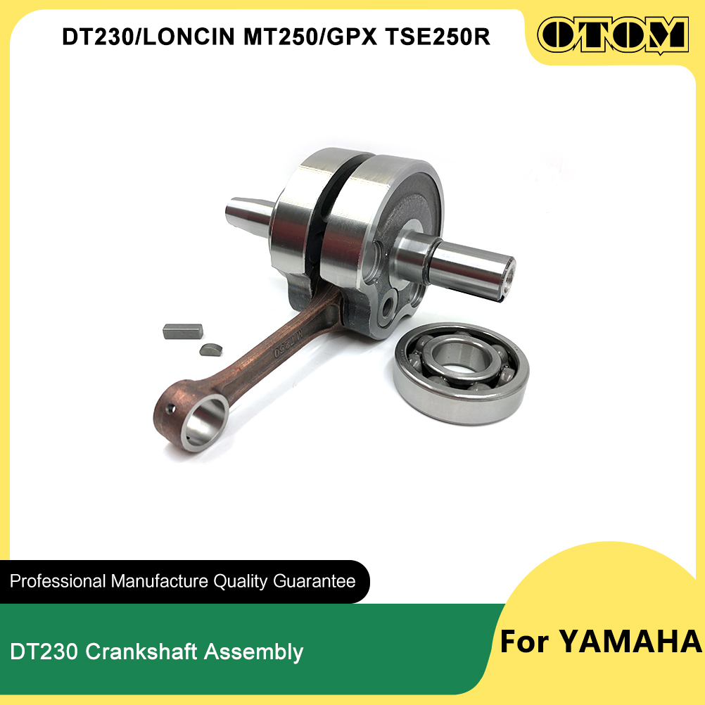 Motorcycle Crankshaft - OTOM DT230 MT250 Motorrad Kurbelwelle Pleuel