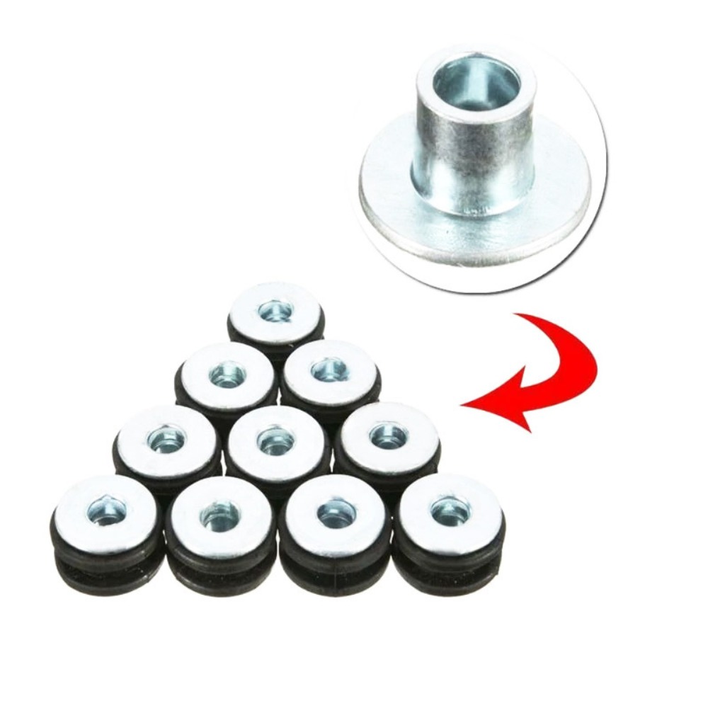 Motorcycle Gasket - 10 Stück/20 Stück Universelle M6 Motorrad-Gummibolzen-Sortiment-Set