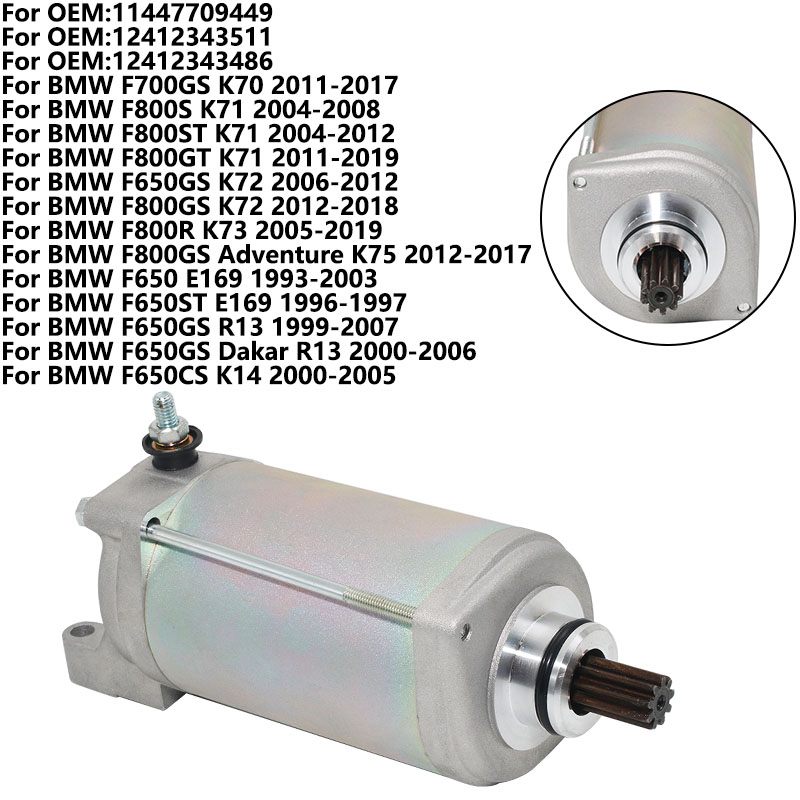 Motorcycle Starter Motor - Motorrad Starter Motor Für BMW F800ST