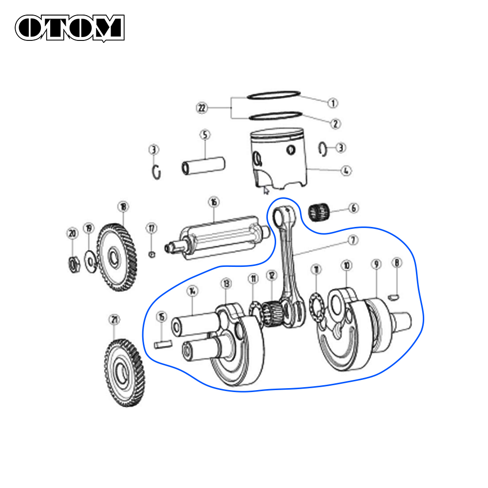 OTOM DT230 MT250 Motorrad Kurb – Motorcycle Crankshaft Bewertung und Preis