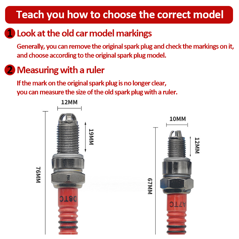 1/2 Stück Rennzündkerze mit 3  – Motorcycle Spark Plug Bewertung und Preis